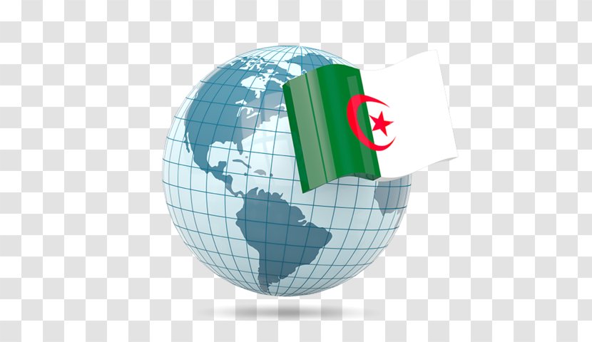 Globe Flag Of Singapore Egypt Indonesia - Turkey - Algeria Transparent PNG