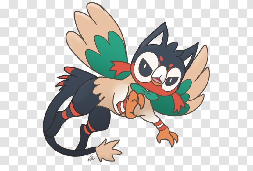 Rowlet Litten Drawing Griffin Art - Legendary Creature - Carnivoran Transparent PNG