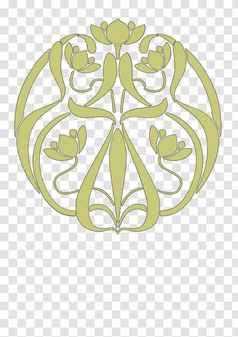 Floral Design - Symmetry - Wheel Of Dharma Transparent PNG