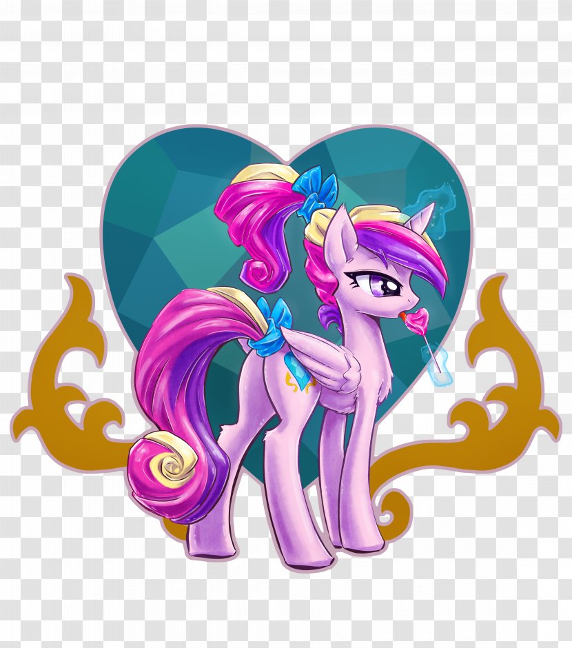 Pony Princess Cadance Horse Equestria Winged Unicorn - Female - Multicolored Ribbons Transparent PNG