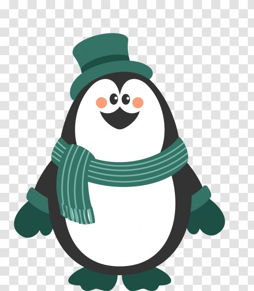 Santa Claus Christmas - Bird - Hat Wearing Gloves Penguin Transparent PNG