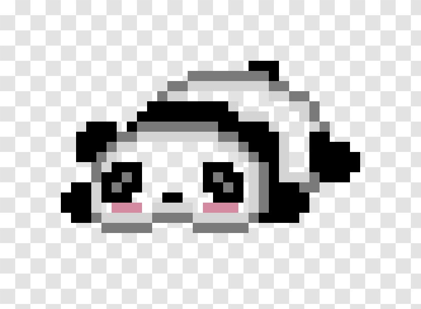 Pixel Art Giant Panda Bead - Cute Cat Transparent PNG