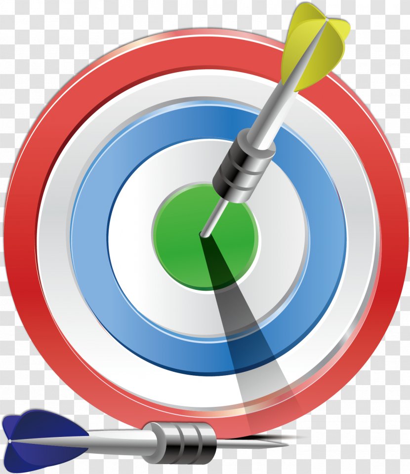 Game Icon - Designer - Vector Painted Darts Hit The Target Transparent PNG