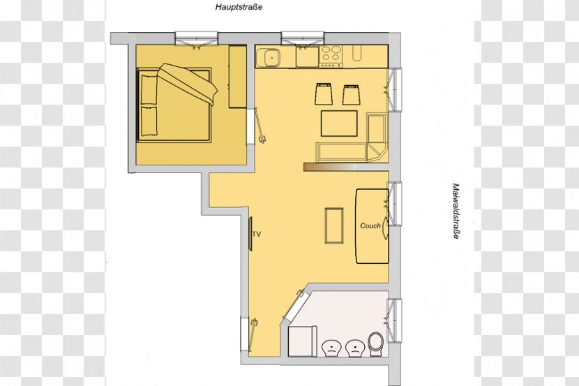Room Hotel Apartment Floor Plan Transparent PNG