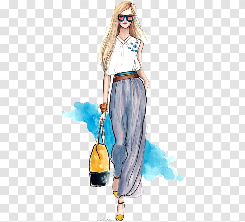 Fashion Illustration New York Week Drawing - Cartoon - Design Transparent PNG