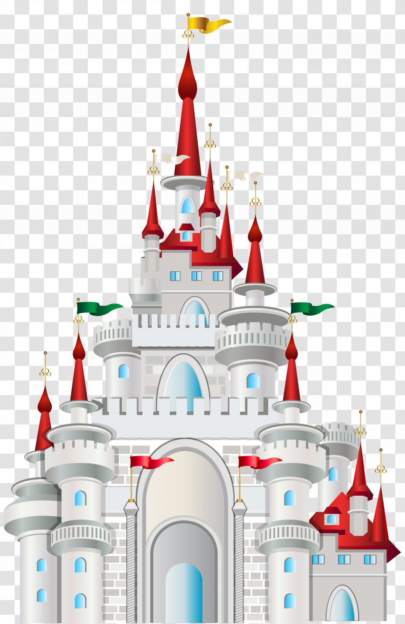 Cinderella Castle Clip Art - Christmas - White Image Transparent PNG