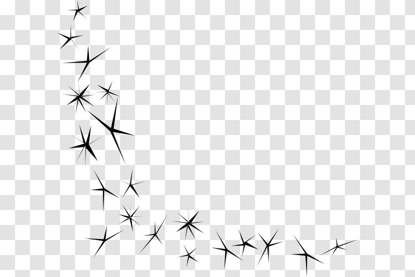 Clip Art - Black - Sparkles Transparent PNG