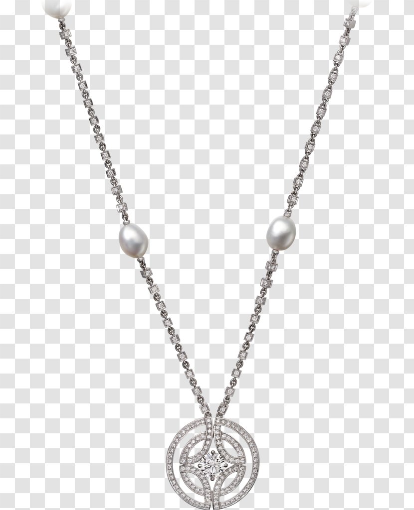 Necklace Charms & Pendants Cartier Jewellery Brilliant - Diamond - Cultured Pearl Transparent PNG