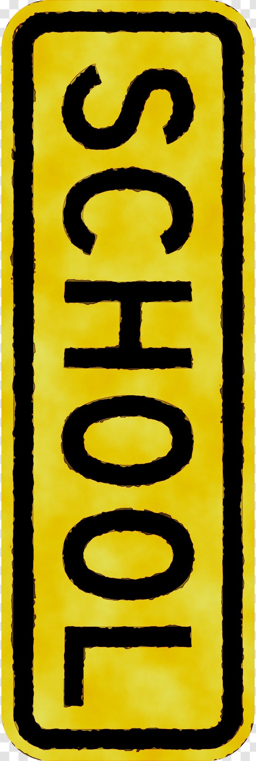 Yellow School Font Line Pattern Transparent PNG