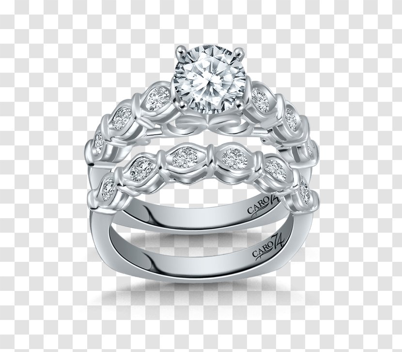 Wedding Ring Gold Silver Diamond Cut - Jewelers Inc Transparent PNG
