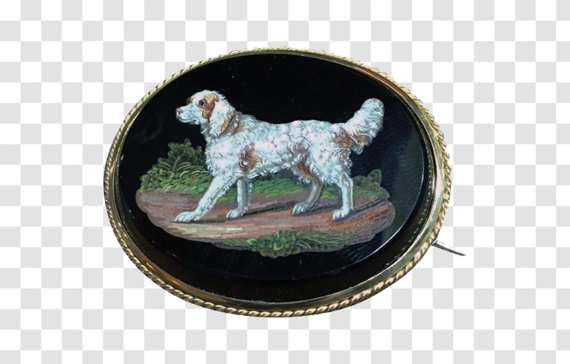 English Setter Dog Breed Spaniel Brooch - Carnivora - Mosaic Fruit Transparent PNG