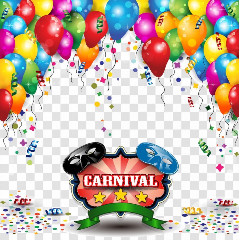 Carnival Party Illustration - Supply - Happy Birthday Transparent PNG