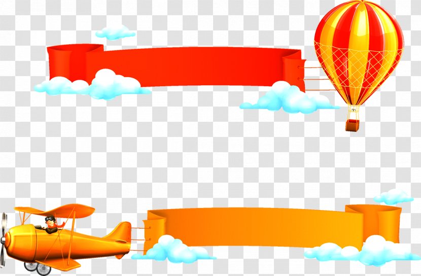 The Balloon Web Banner - Advertising - Ribbon Transparent PNG