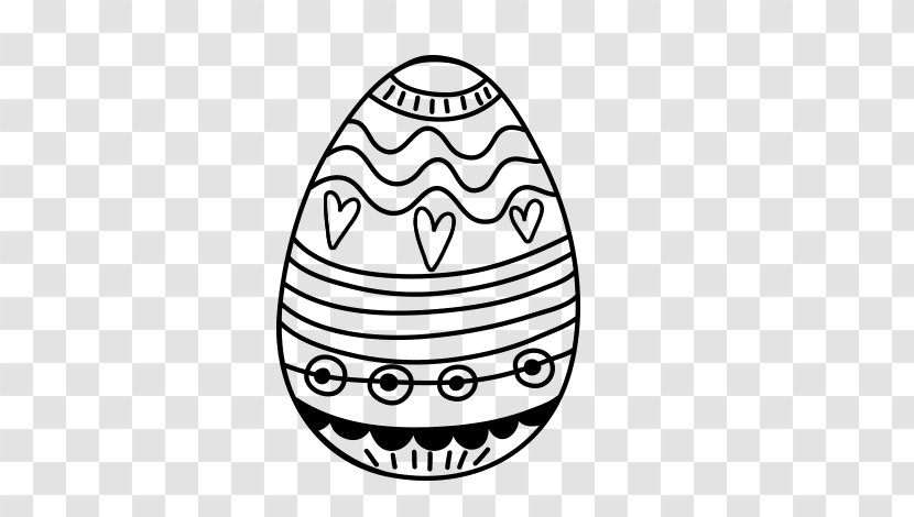 Easter Egg Coloring Book Drawing - Black And White Transparent PNG