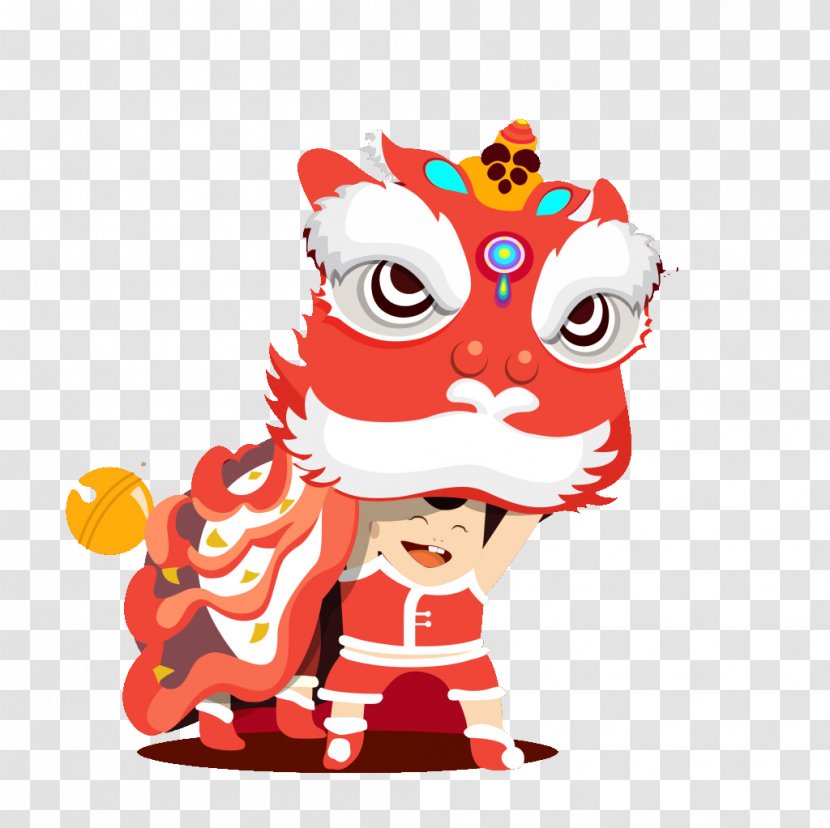 Chinese New Year Years Day Lunar - Lion Dance Transparent PNG