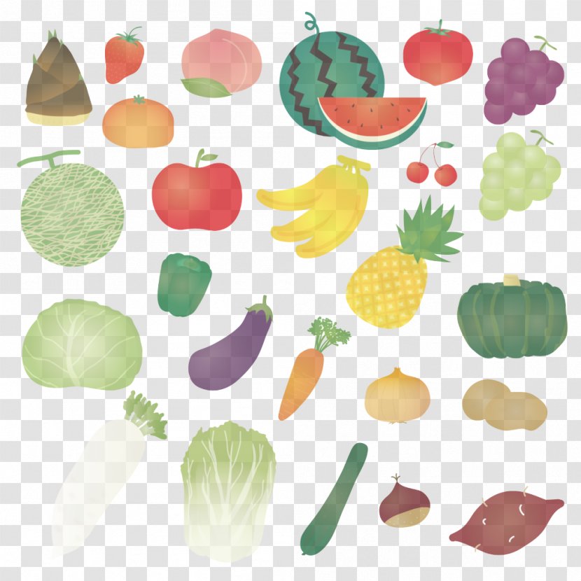 Clip Art Vegetarian Food Fruit Transparent PNG