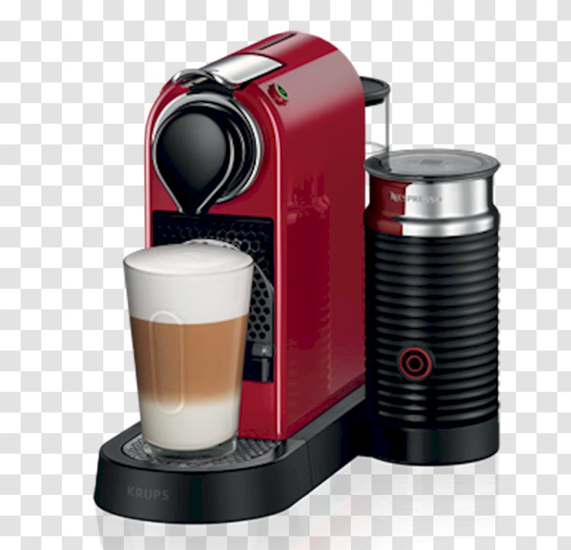 Coffeemaker Krups Nespresso CitiZ & Milk XN760 Magimix CitiZ&Milk - Citizmilk - Coffee Transparent PNG