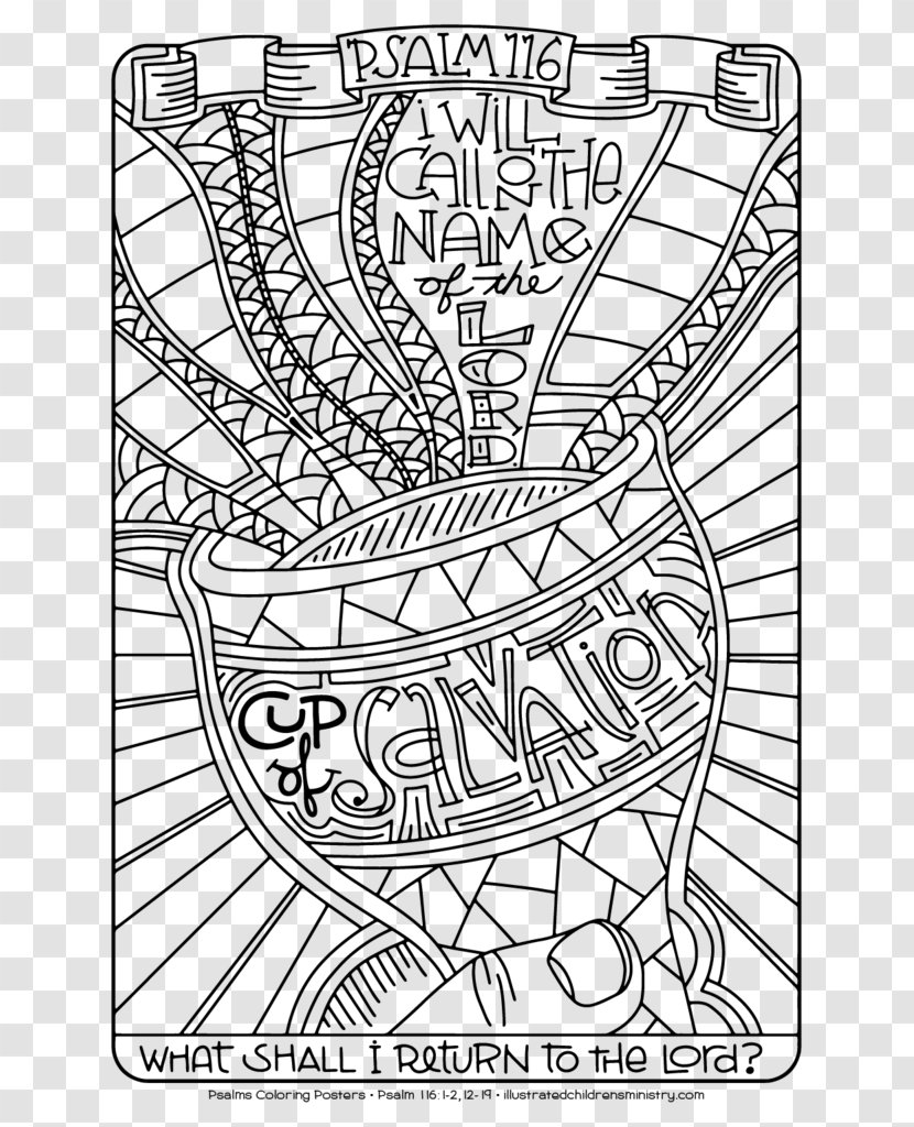 Psalms Coloring Book Bible Psalm 51 - Child Transparent PNG
