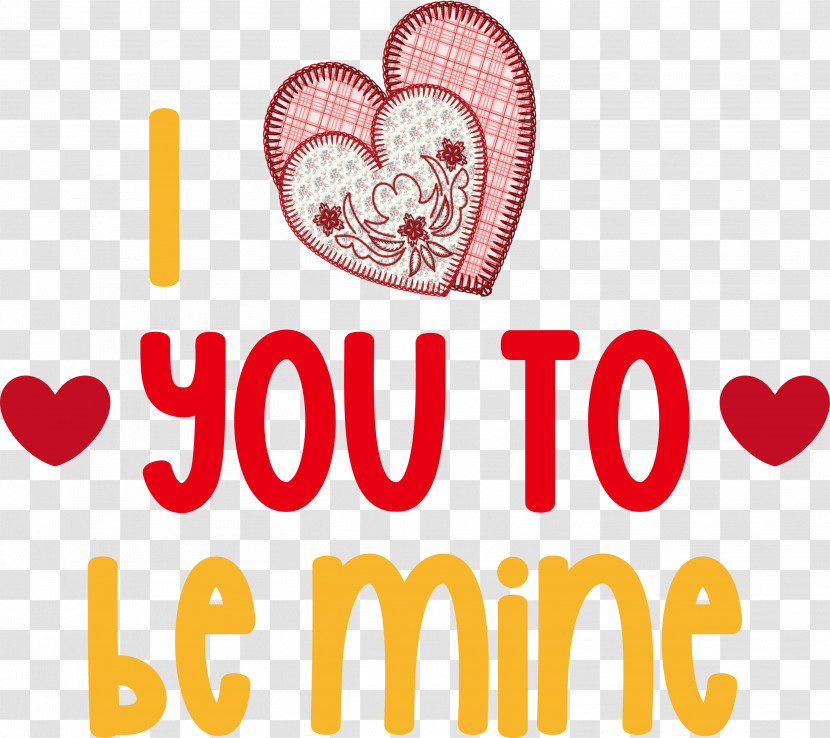 I Love You Be Mine Valentines Day Quote Transparent PNG