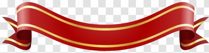 Red Clip Art - Fashion Accessory - Ribbon Banner Transparent PNG