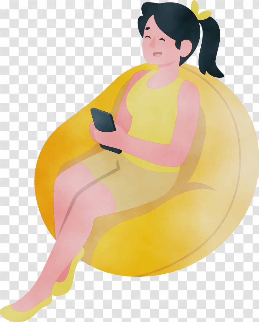 Cartoon Character Yellow Character Created By Transparent PNG