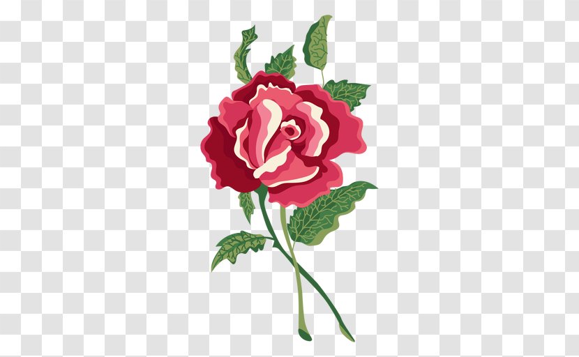 Garden Roses Centifolia Flower Floral Design - Red Transparent PNG