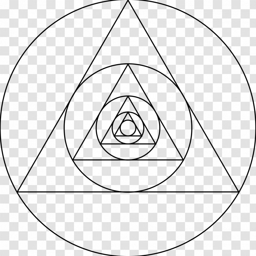 Circle Triangle Area Clip Art - Symmetry - Clipart Transparent PNG