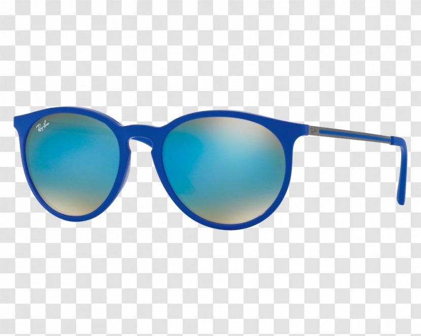 Ray-Ban Erika Classic Aviator Sunglasses Justin - Azure - Ray Ban Transparent PNG