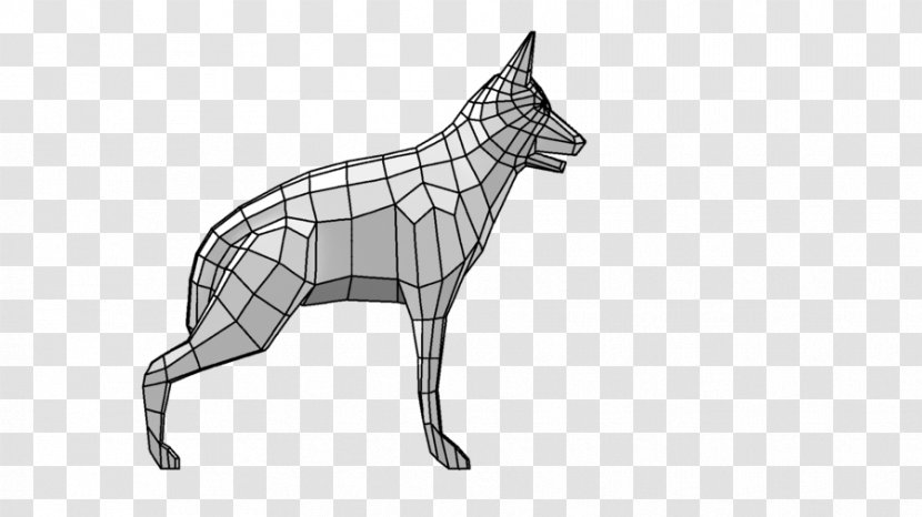 Fan Art Drawing DeviantArt Dog - Like Mammal - Low Poly Transparent PNG