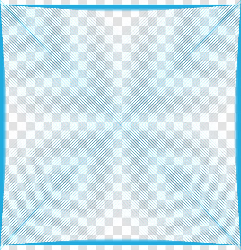 Symmetry Area Pattern - Azure - Blue Geometric Abstract Stripes Transparent PNG