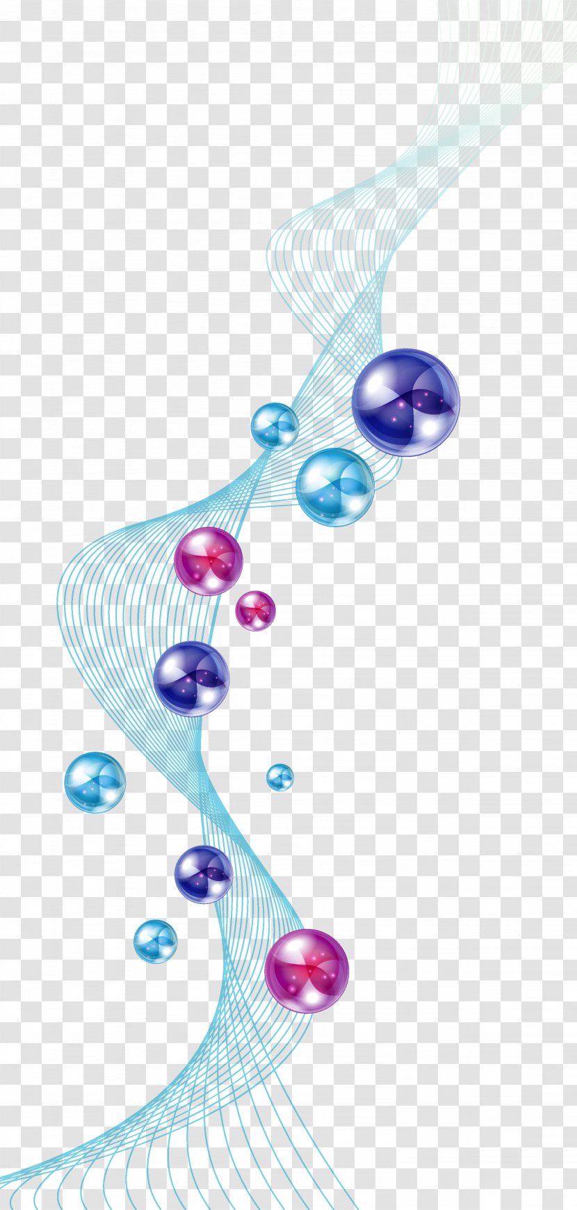 Drop Bubble - Purple - Colorful Lines Transparent PNG