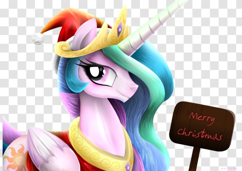 Princess Celestia Twilight Sparkle Pony DeviantArt Christmas - Mythical Creature Transparent PNG