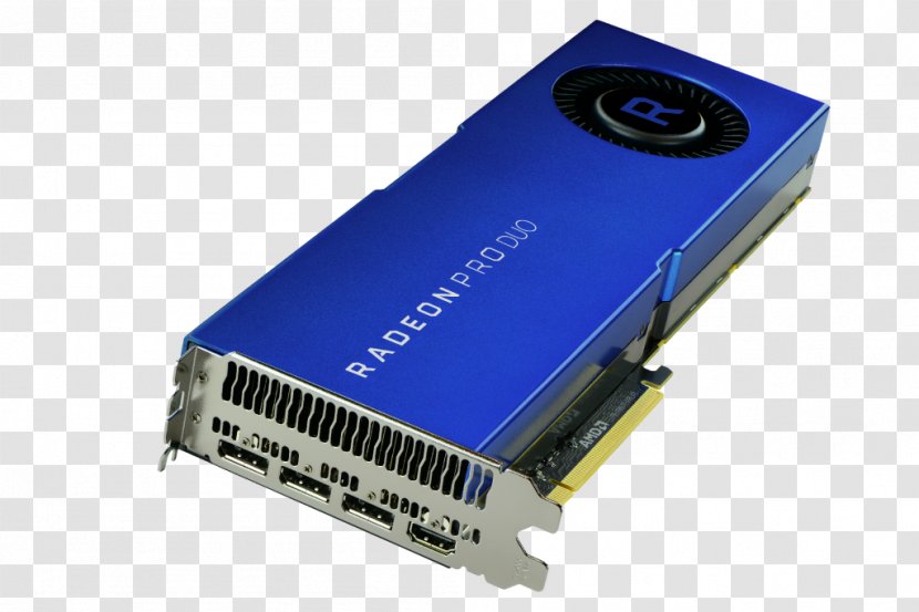 Graphics Cards & Video Adapters AMD Radeon Pro Duo Processing Unit - High Bandwidth Memory - Computer Transparent PNG
