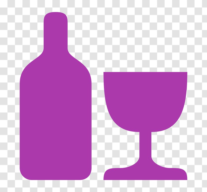 Purple Violet Lilac Glass Bottle Magenta - Alcohol Transparent PNG