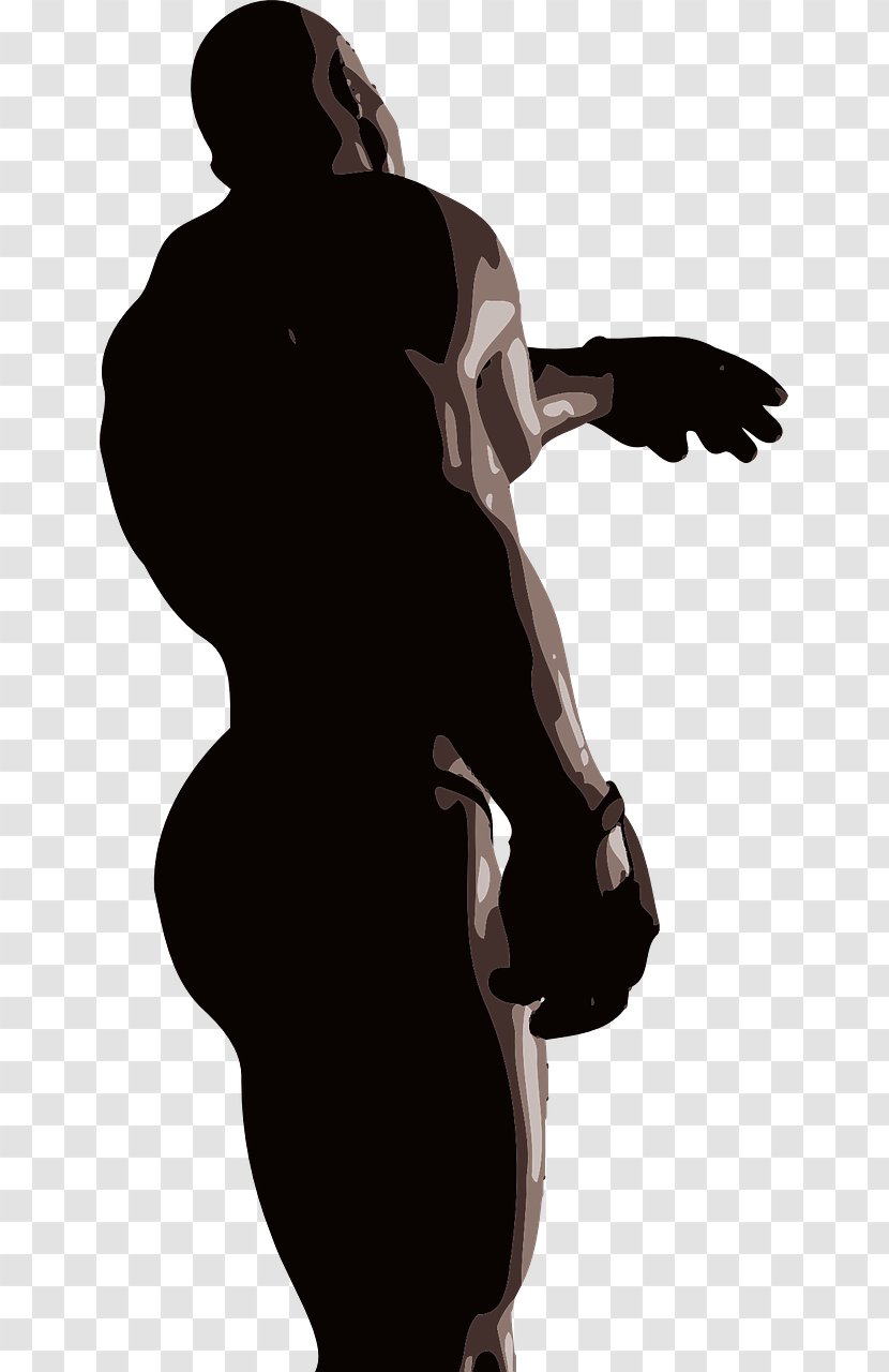 Silhouette Bodybuilding Photography - Black Transparent PNG