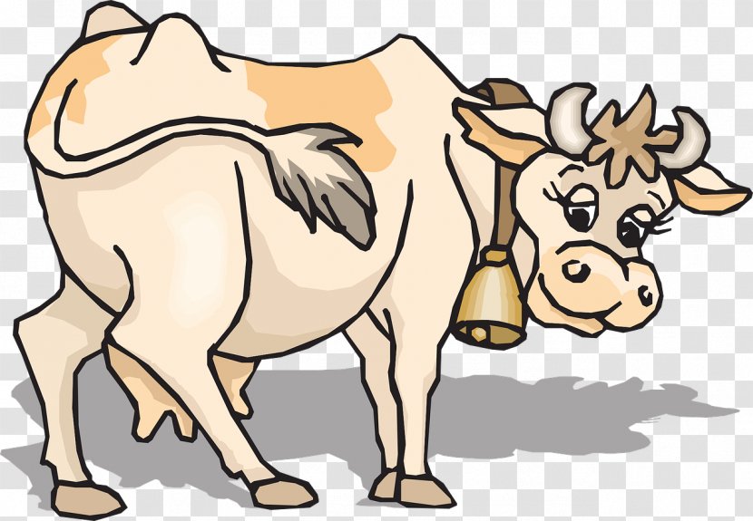 Jersey Cattle Cartoon Clip Art - Cow Goat Family - Organism Transparent PNG