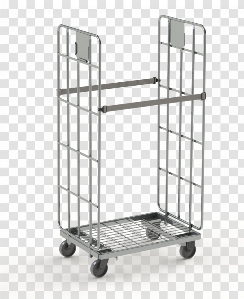 VRC Transport Logistics Intermodal Container Hand Truck - Industrial Laundry - Veen Transparent PNG