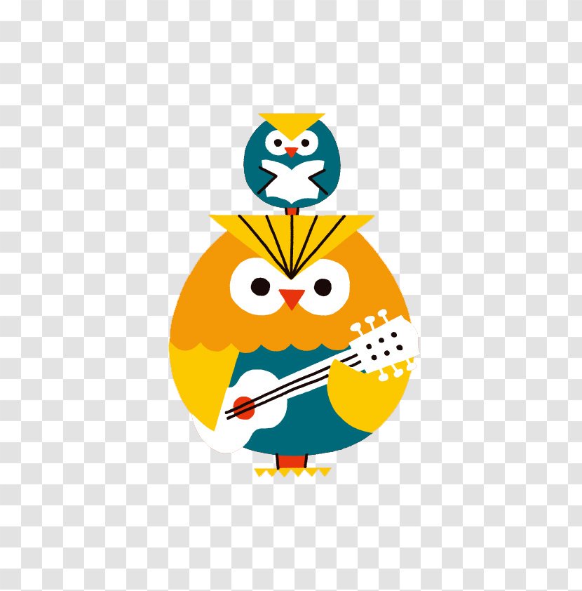 Owl Cartoon Illustration - Tree Transparent PNG