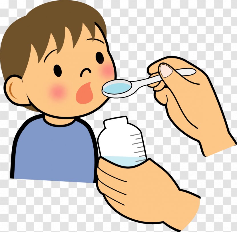 Child Pharmaceutical Drug Therapy Fever Bronchitis - Cartoon - Medicines Transparent PNG
