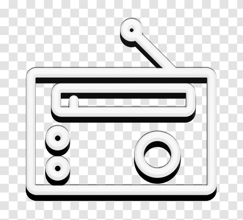 Audio Icon Media Multimedia - Line Art Symbol Transparent PNG