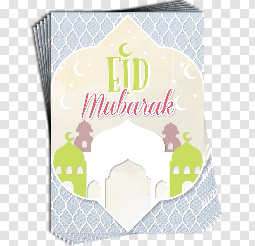 Eid Mubarak Al-Fitr Al-Adha Paper Greeting & Note Cards - Green - Is Sweeter Transparent PNG