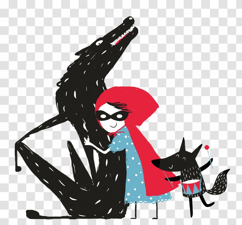 Little Red Riding Hood Gray Wolf Stock Photography Fairy Tale - Nancy Benoit Transparent PNG