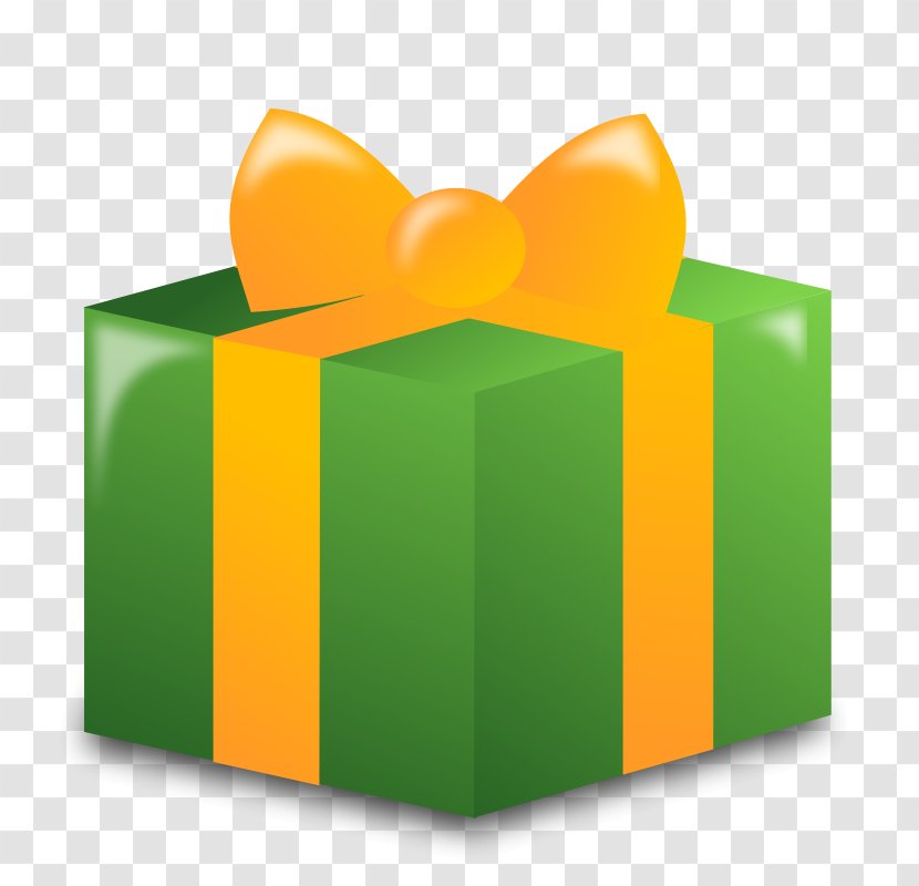 Christmas Gift Box Clip Art - Green - Free Vector Transparent PNG