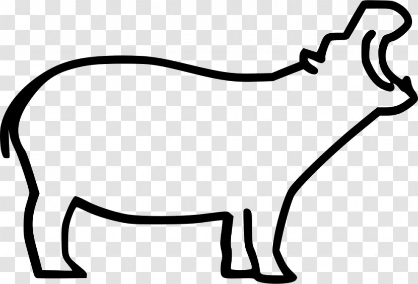 Cat Hippopotamuses Clip Art - Dog Like Mammal Transparent PNG