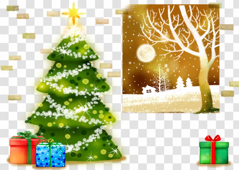 Santa Claus Christmas Tree Public Holiday Gift - Eve - With Gifts Transparent PNG