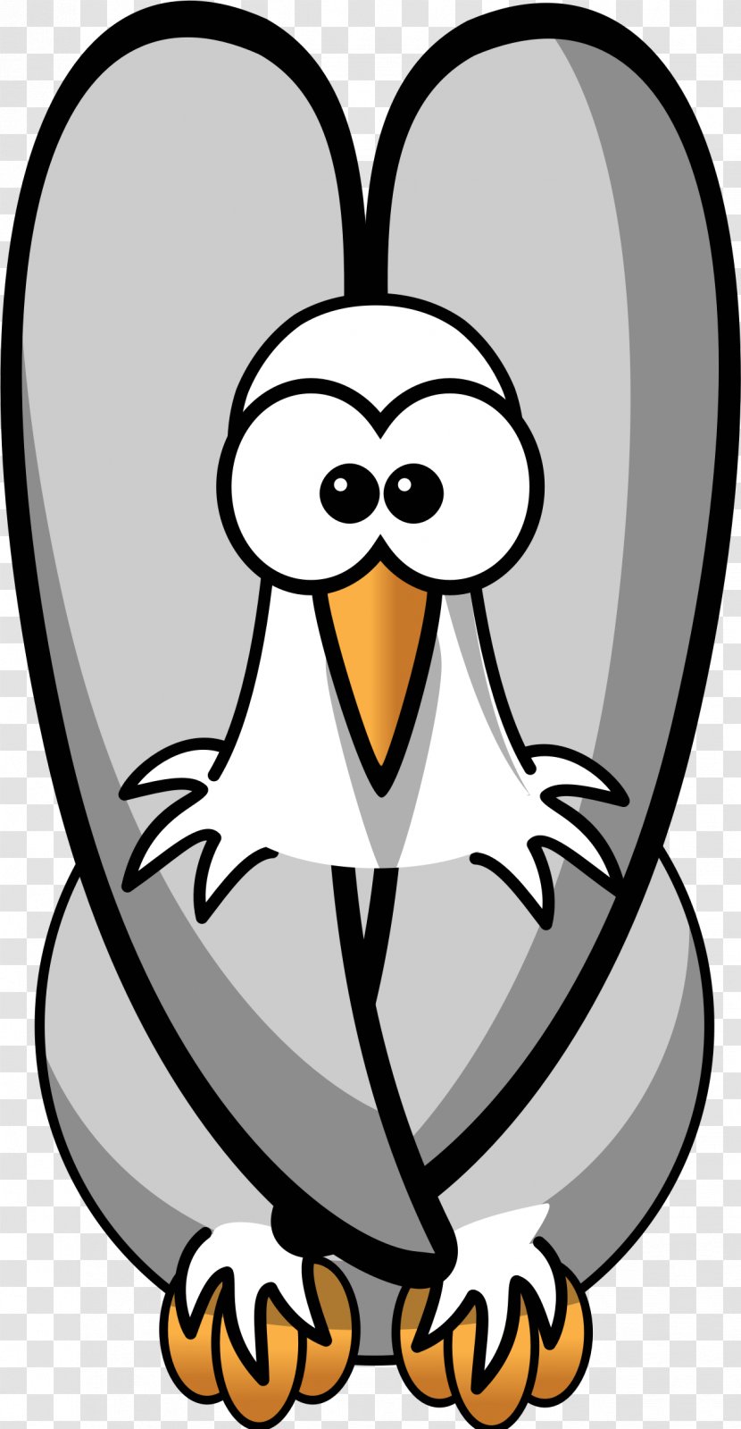 Bird Vulture Clip Art - Drawing Transparent PNG