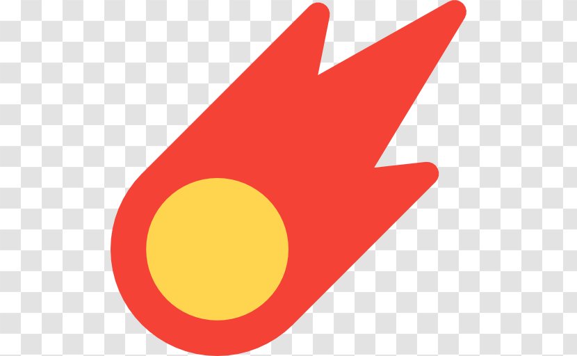 Meteor Icon - Yellow - Orange Transparent PNG