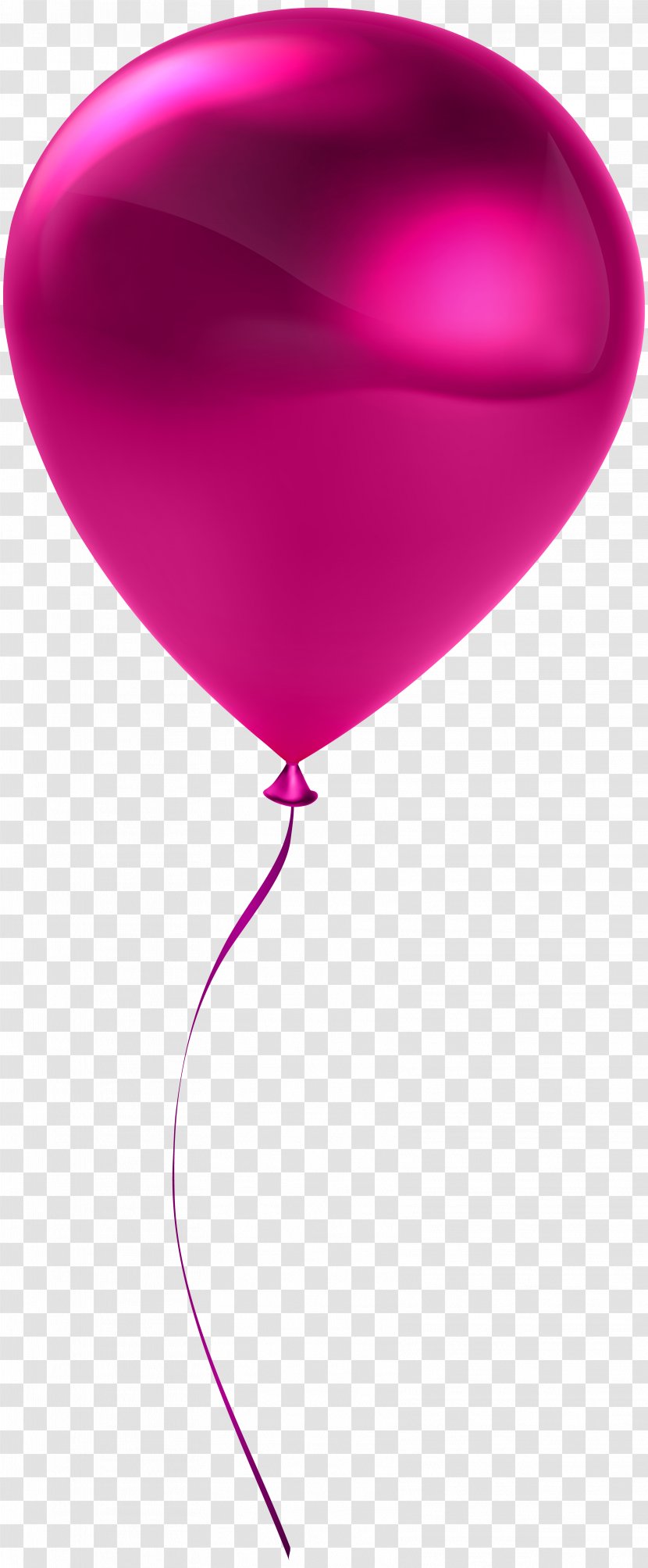 Red Heart Balloon - Single Pink Transparent Clip Art Transparent PNG