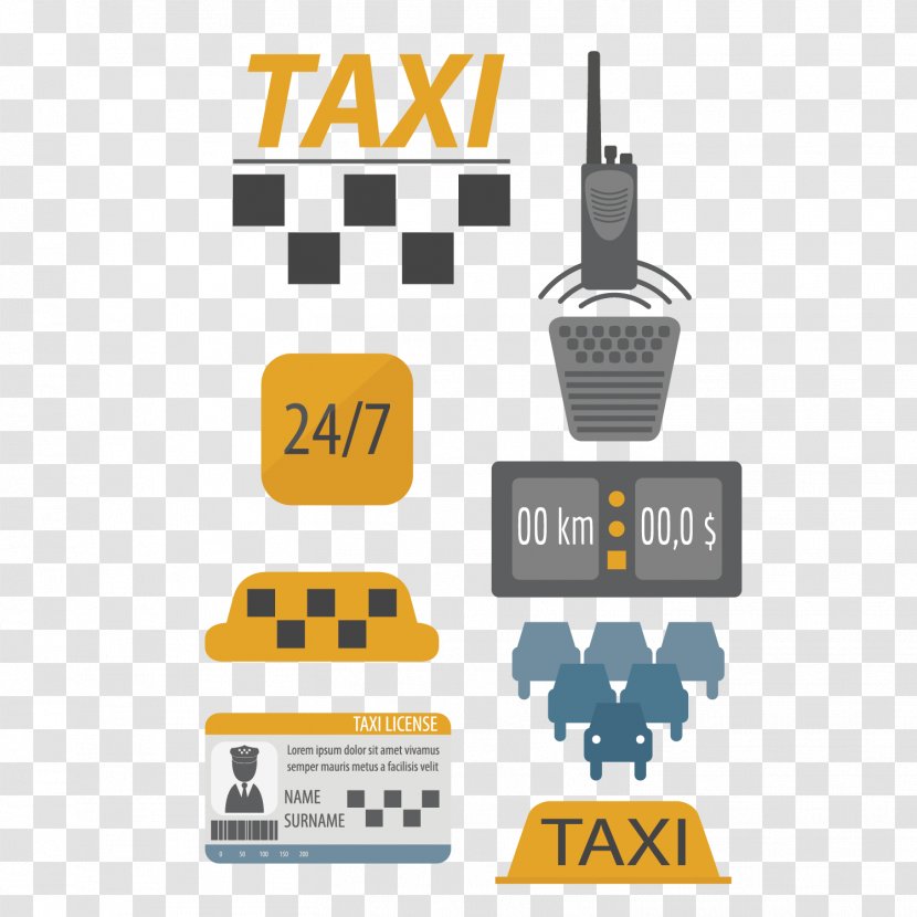 Taxi Icon - Vector Symbols Transparent PNG
