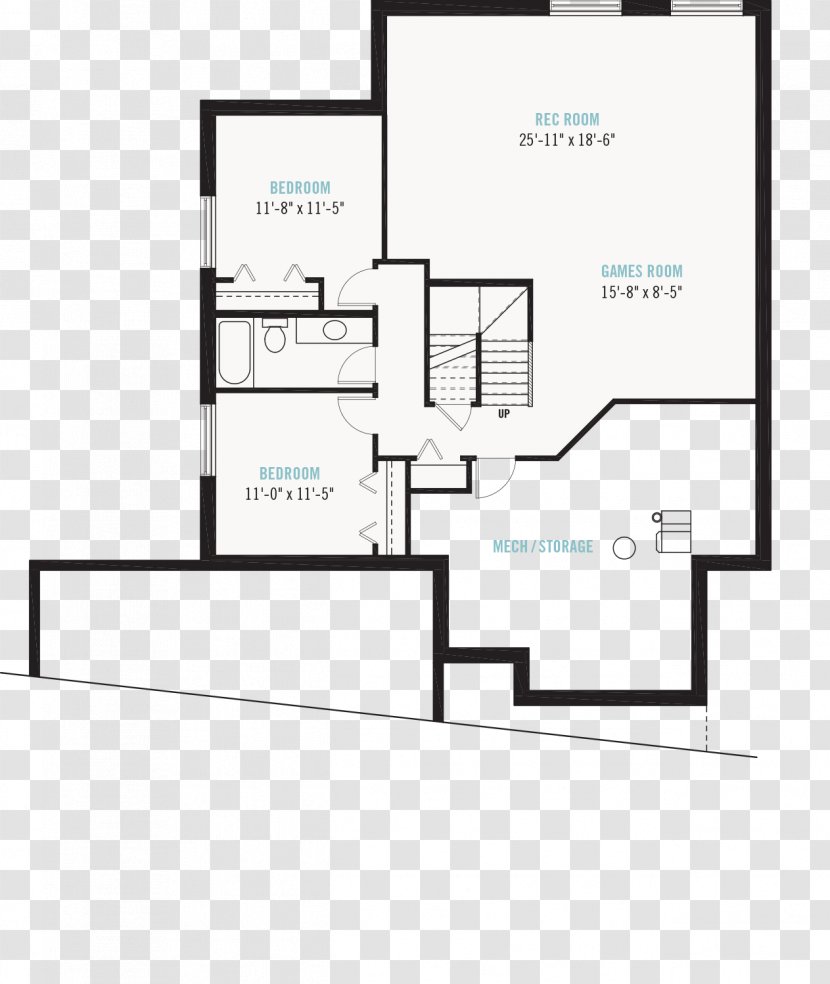 Floor Plan Furniture Line - Diagram - Design Transparent PNG